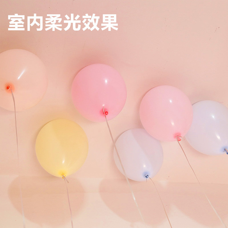 Macaron balloon birthday scene decoration, children's cartoon wedding decoration, wholesale of large macaron-colored balloons details Picture