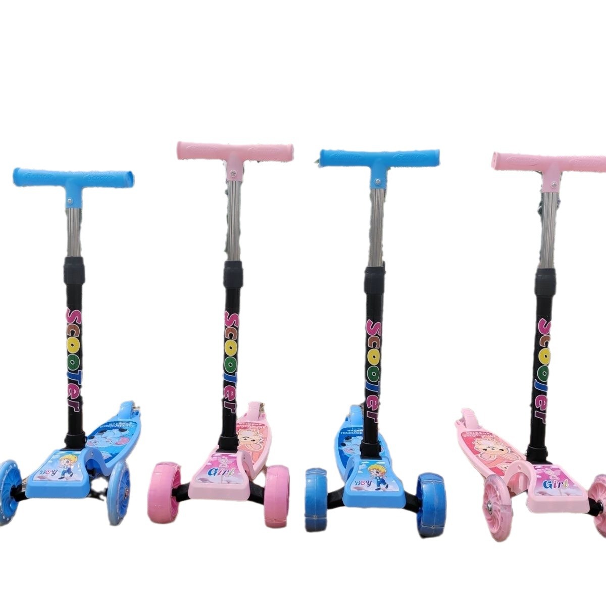 儿童踏板车/滑板车溜溜车/滑轮车/儿童车滑板车/电动滑板车白底实物图