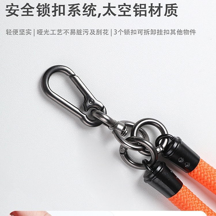 وتعلق حبل بهاتفاً محملاً بحبال طويلة من حبل الكتف يمكن حمله بحبل قابل للتفكيك Specification image