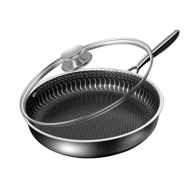 Cross-Border Wholesale Of Stainless Steel Frying Pans, Flat-Bottom Pans, Non-Stick Pans, Household Frying Plates, Steak Frying Pans, Pancake Pans, Induction Cookers, Etc Item Picture