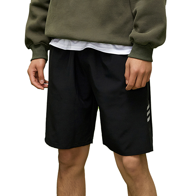 Summer Quick-Drying Pants Reflective Strip Shorts Men's Running Fitness Casual Sports Pants Cross-Border Four-Sided Spring Swim Shorts Item Picture