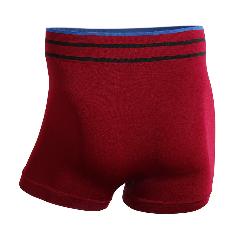 Factory Spot Wholesale Men's Boxer Briefs Seamless High Elastic Foreign Trade Men's Striped Underwear Moisture Absorption Deodorization Application Scenario