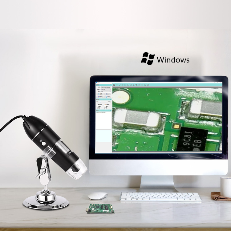 数码显微镜电子手持式工业美容电子放大镜USB显微镜支持 MAC 安卓详情图5