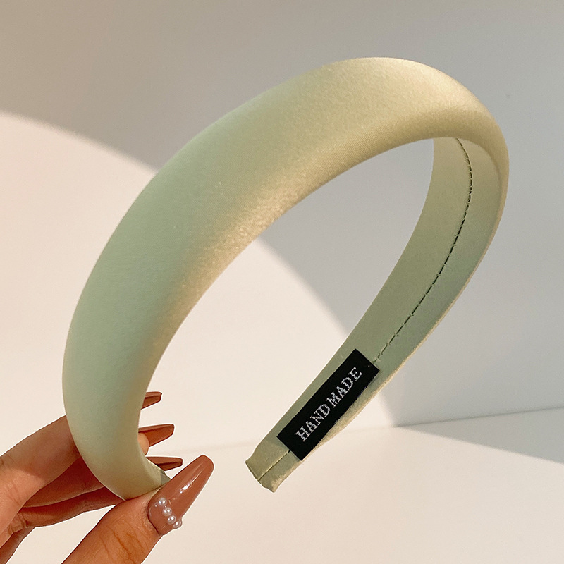 Ins Sense Sponge Headband Female Wide Edge High Cranial Top Headwear Simple Hair Card Network Red 2023 New Headband Item Picture