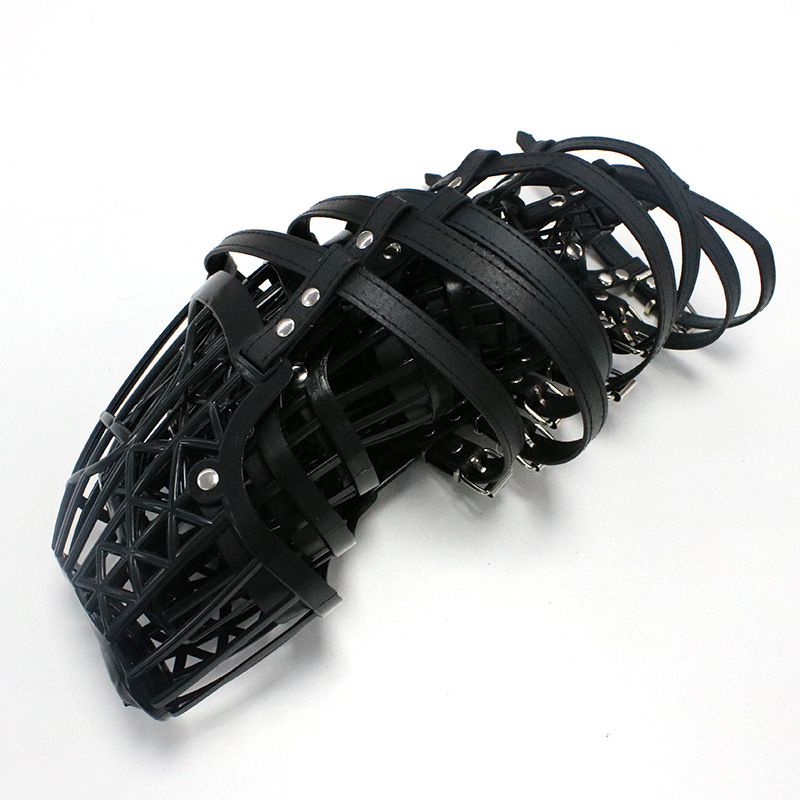Pet muzzle Soft plastic fence type dog muzzle Strong wear-resistant dog muzzle pet supplies details Picture