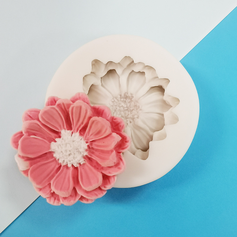 Hongyun Valentine's Day rose silicone mold fondant cake decoration mold DIY Chocolate mold Scented candle mold Specification image