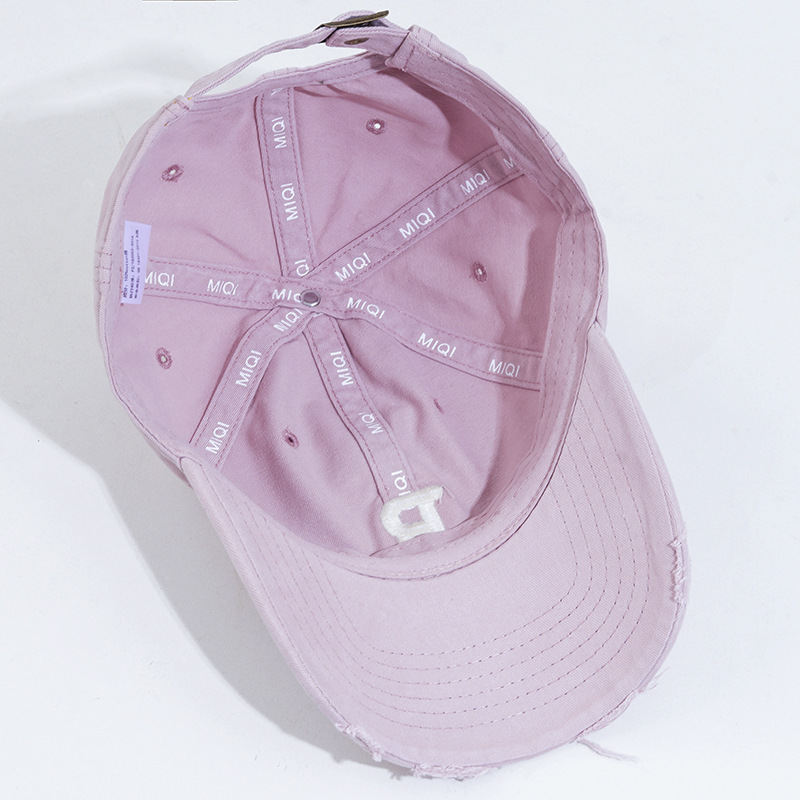 Hat Women's New Three-Dimensional Embroidery Soft Top Baseball Cap Korean Version Of The Tide Cross-Border Deep Top Sunscreen Cap Factory Wholesale Specification drawing