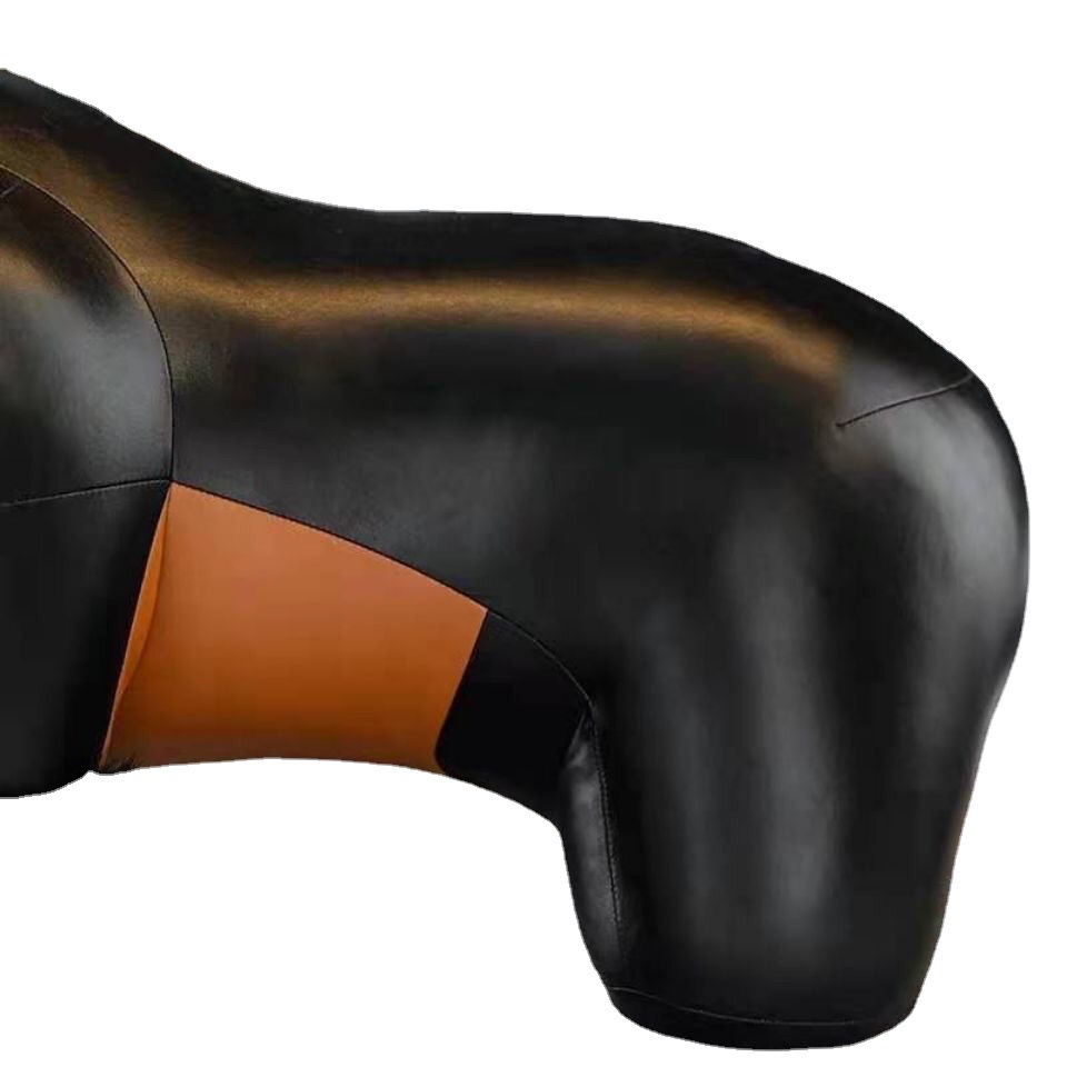 Internet celebrity creative gorilla stool home living room shoe seat cartoon cute animal sofa soft leather stool cartoon stool display stool Item Picture