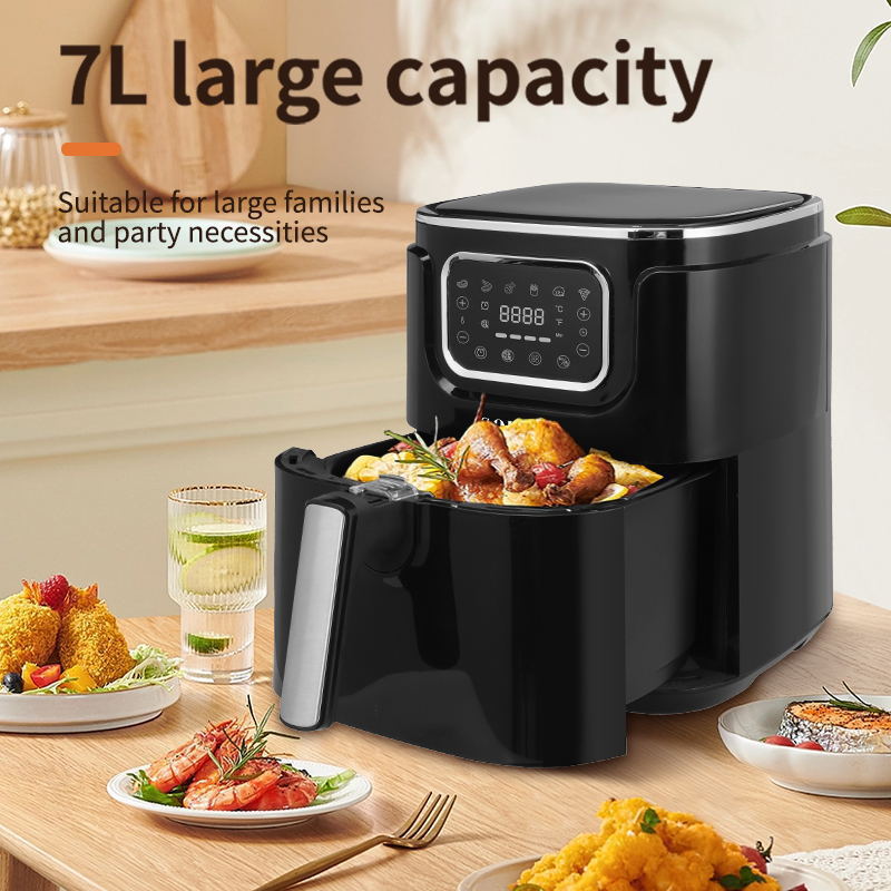 Air fryer Cross-border 110V electric fryer 7L large capacity household fully automatic touch screen electric fryer AIRFRYE details Picture