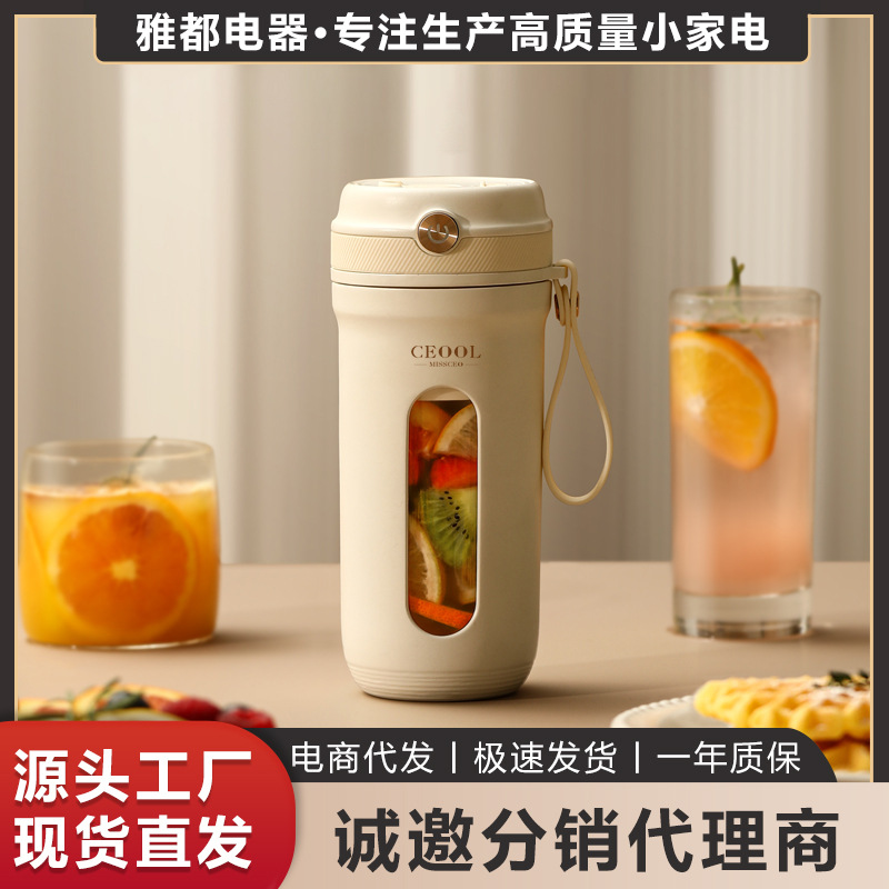 迷你榨汁机便携式榨汁杯家用电动搅拌机小型多功能果汁机跨境批发