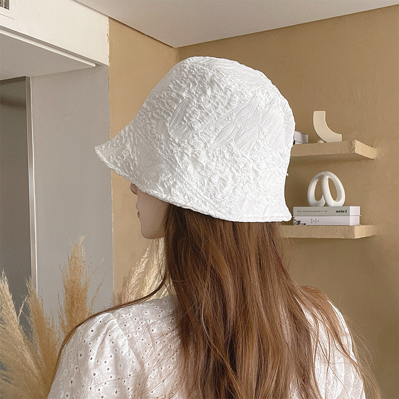 Japanese-style thin pleated fisherman hats for women, summer Internet celebrities on Instagram street style, sun protection and shade hats for women, bucket hats trendy Application Scenario