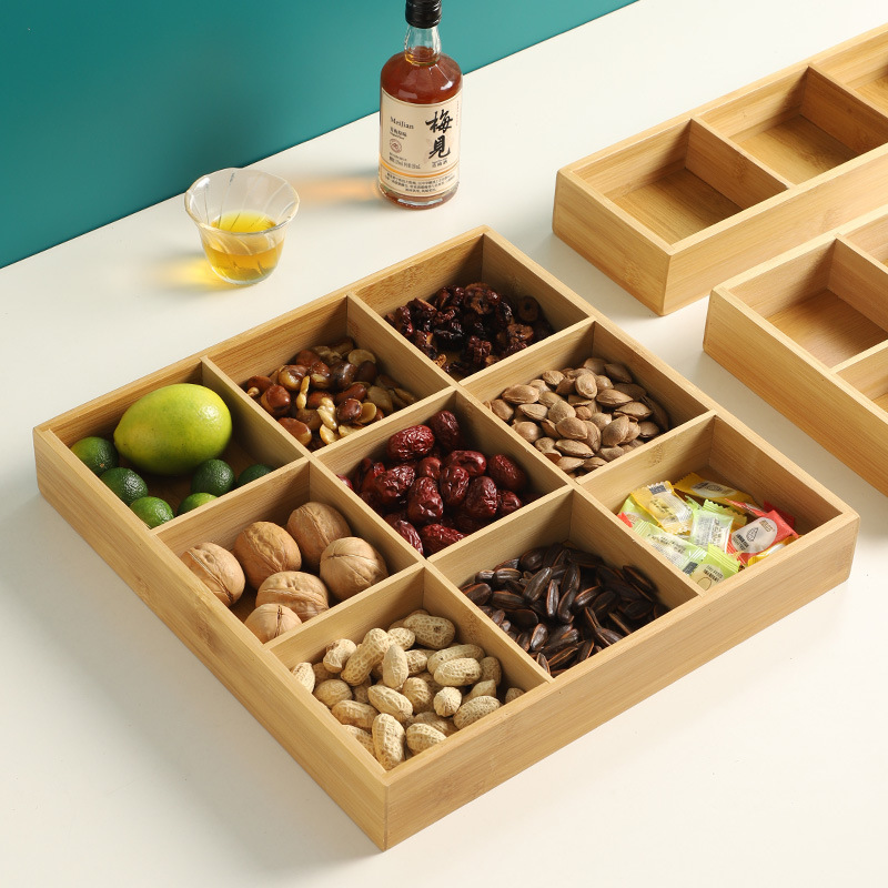 Bamboo hot pot nine-square grid plate Application Scenario