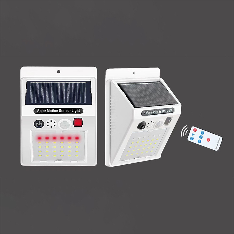 Solar Remote Control Alarm Light Remote Control Human Body Sensor Light Anti-Theft Alarm Support A Generation Application Scenario