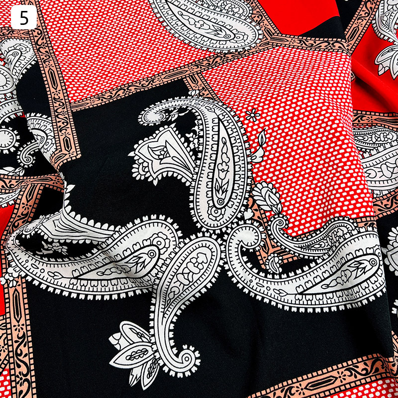 This large cashew flower printed dress is made of four-sided elastic fabric and is a fashionable, casual and versatile long dress for export pic 12