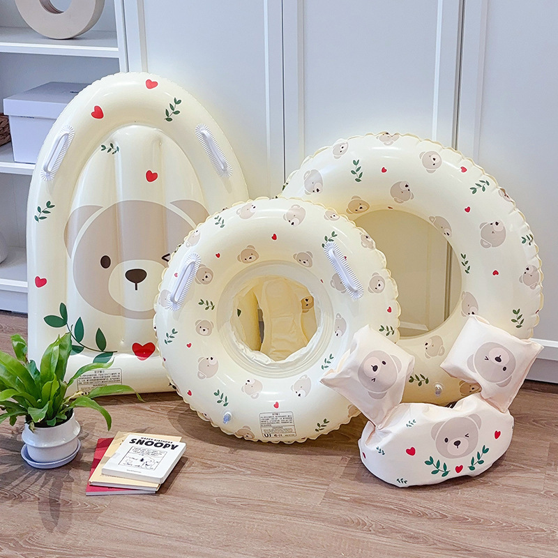 24 New Children's Cartoon Rabbit Swimming Ring Baby Sinking Seat Ring Child Water Floating Row Bear Wholesale