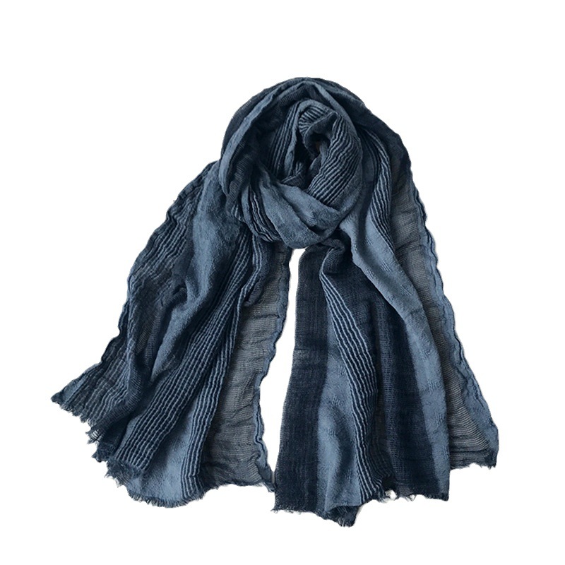 Foreign Trade Scarf New Thin Men's Scarf Mesh Patchwork Fashion Acrylic Cape Men And Women Universal Cross-Border Item Picture
