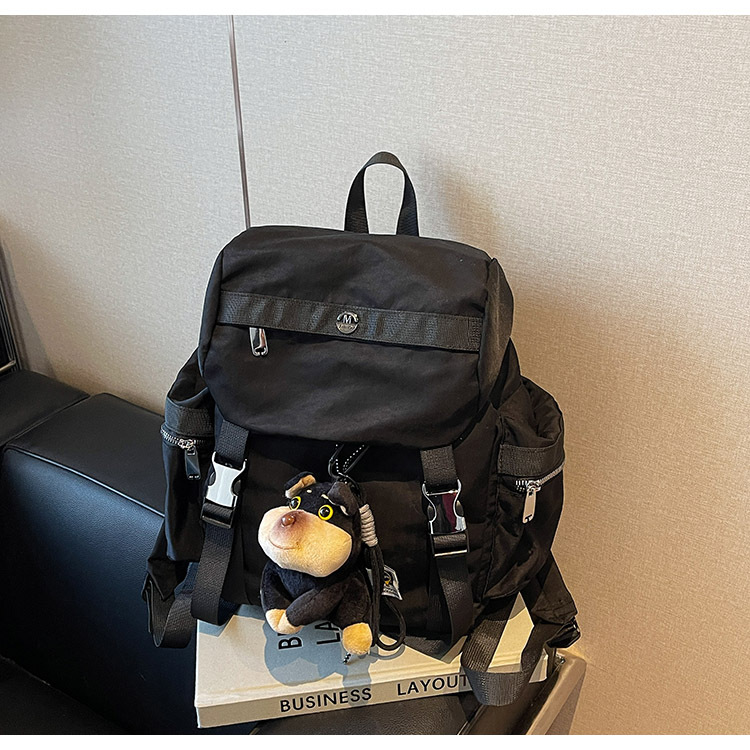 韩版潮流学生包女2025新款时尚休闲大容量双肩包简约百搭通勤女包详情22