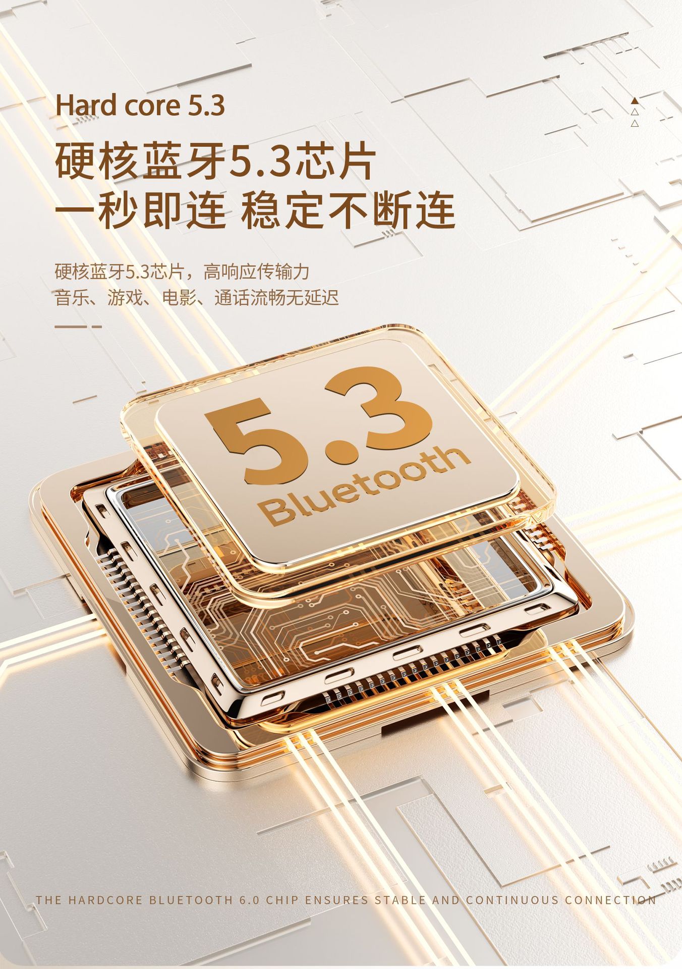 H105头戴式蓝牙耳机运动通话降噪游戏低延迟超长续航跨境热销耳机详情7