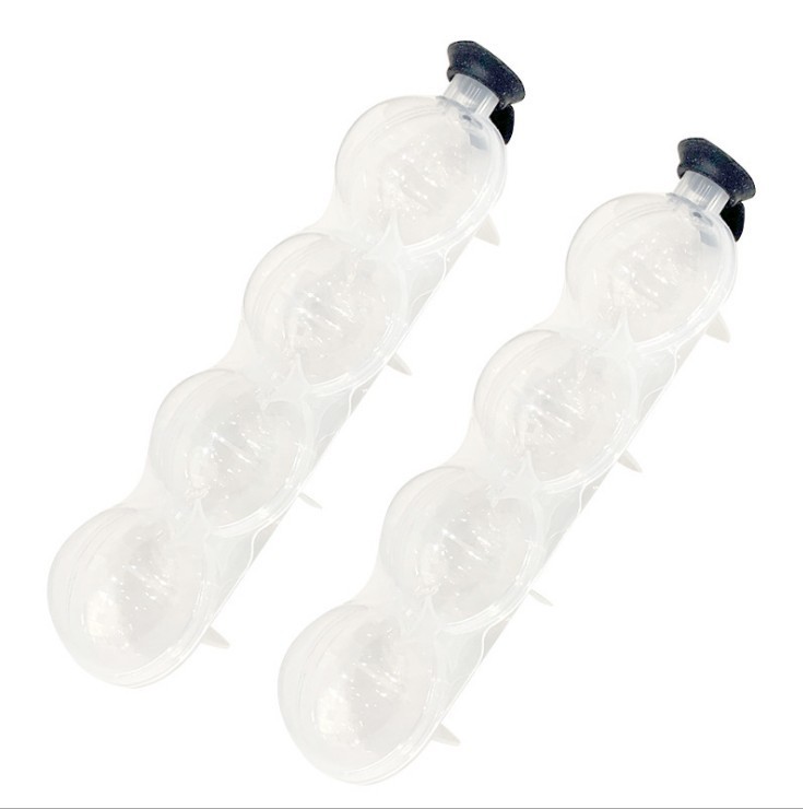 Ice hockey cube tray set, 4-hole whisky ice box, 4-piece ice hockey mold Application Scenario