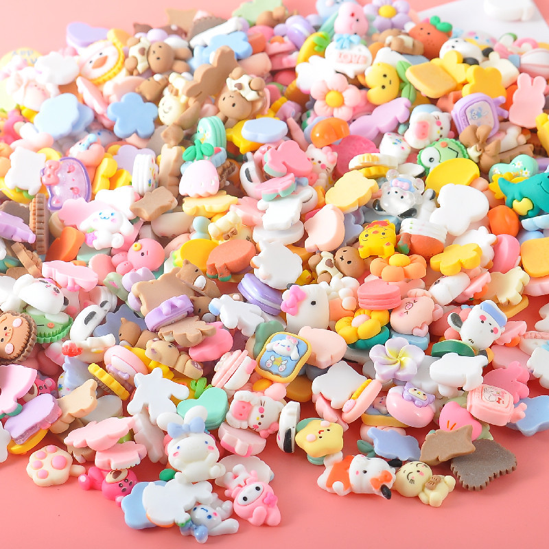 Yiwu small commodity resin diy accessories, mixed resin small accessories, new products, handcrafted jewelry patches details Picture