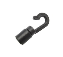 6mm stretch rope hook Plastic stretch rope hook Plastic hook Black kayak hook hole 6.5mm