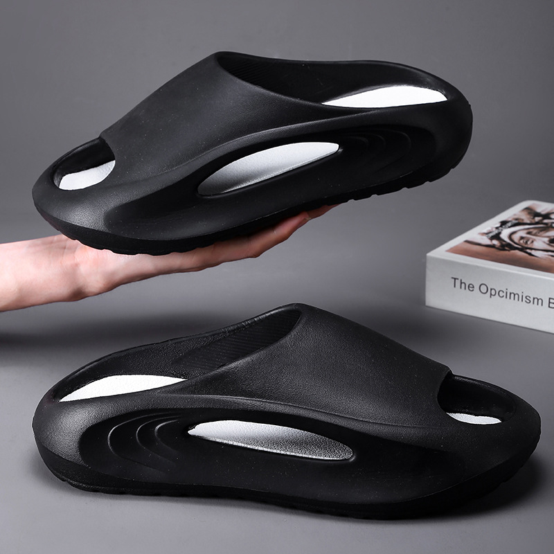 Men's Slippers Summer Wear 2024 New Indoor Home Couples Non-Slip Step On Shit Sense Sports Slippers Men's Style