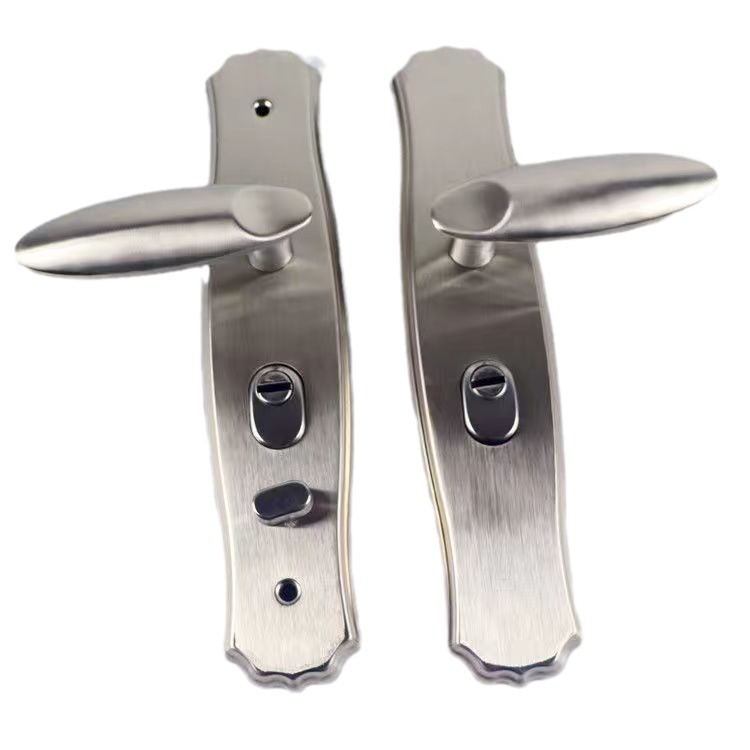 Stainless Steel Anti-Theft Door Lock Handle Lock Lock Handle Universal Aluminum Alloy Household Item Picture