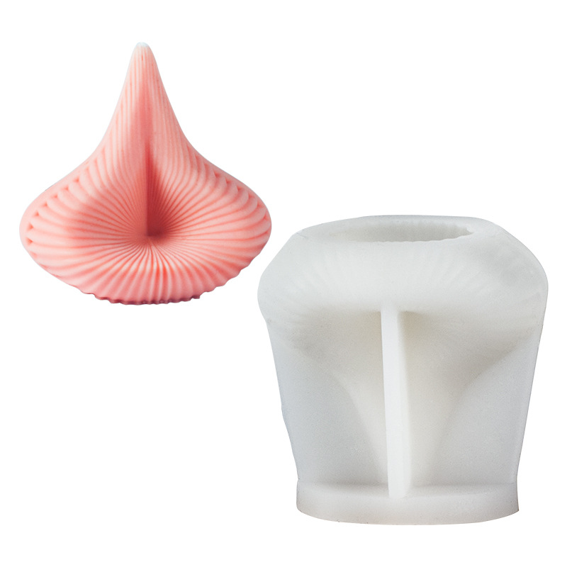 Sanxin Threaded pyramid candle silicone mold DIY gypsum Display, Handmade soap diffuser stone Ocean Epoxy resin Item Picture