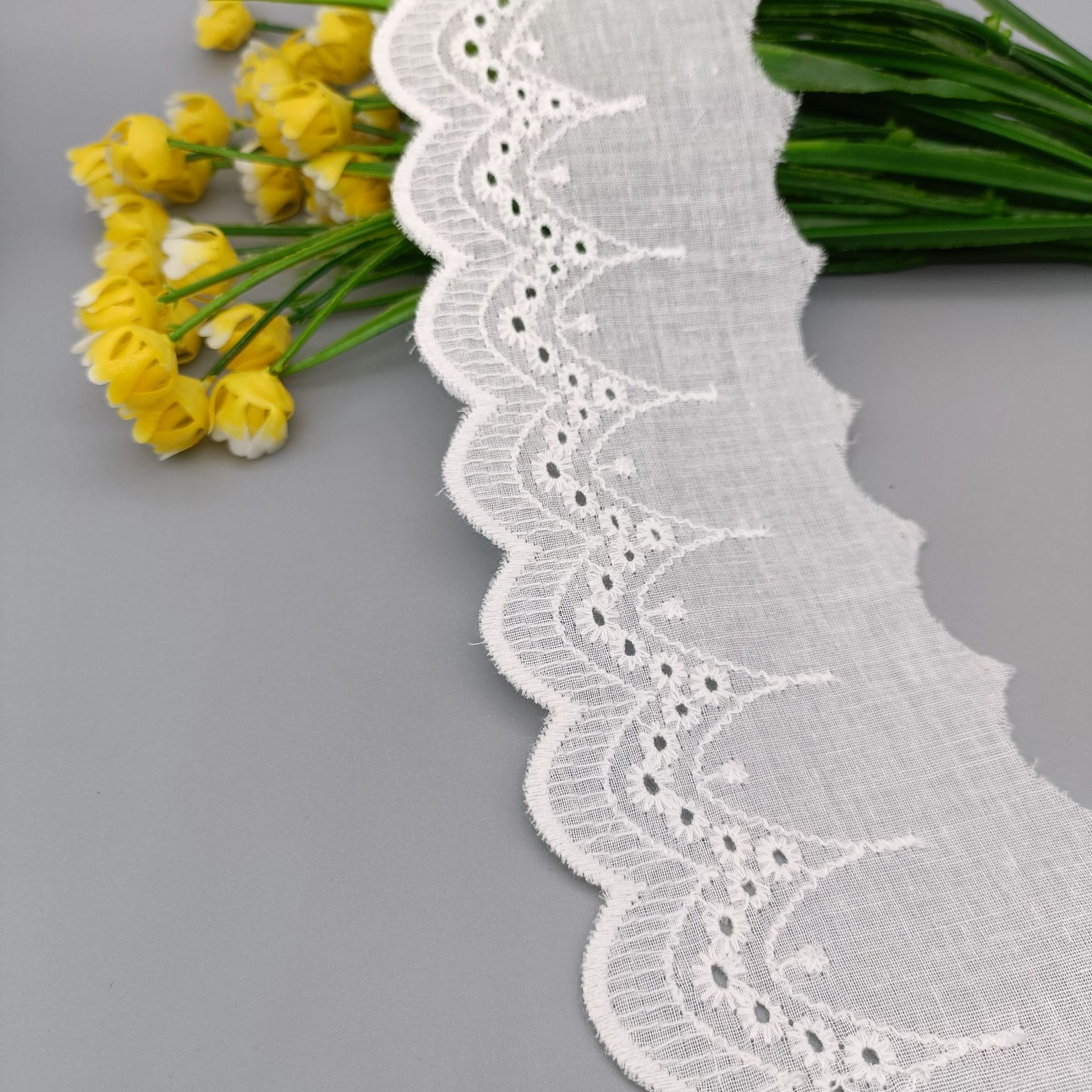 纯棉布镂空棉/女装童装配饰/源头现货细节图