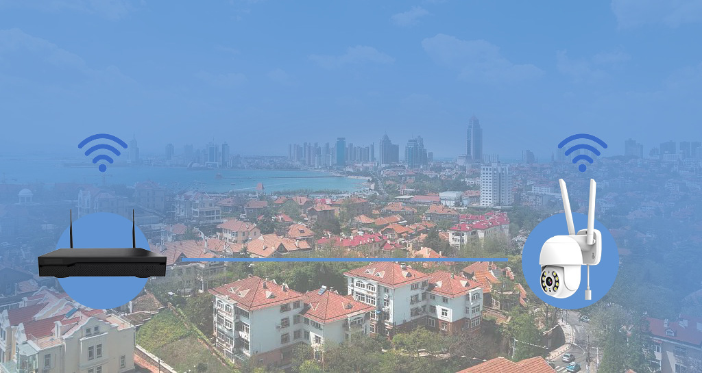 无线四路监控套装家用手机远程高清免布线攝像頭详情6