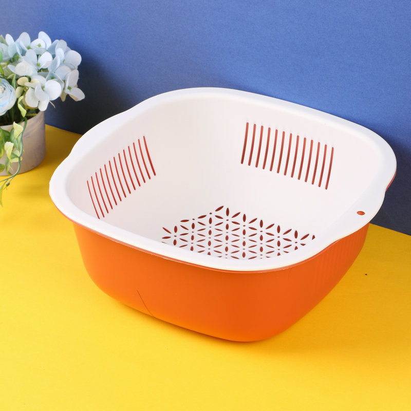 塑料沥水篮批/家用洗菜盆大/加厚果蔬篮细节图