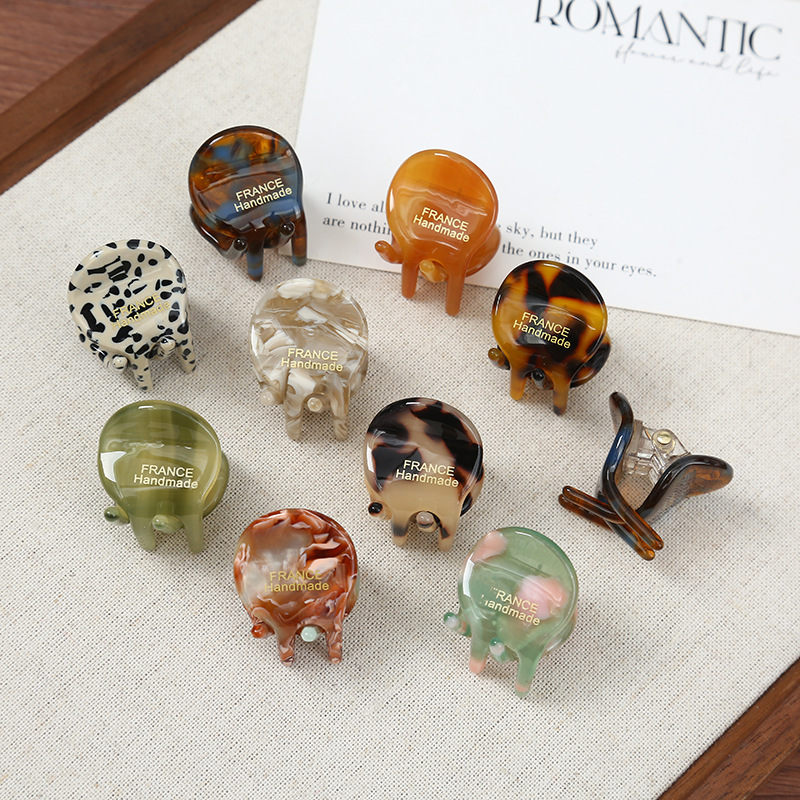 迷你公主头饰小号醋酸抓夹 空气刘海装饰发夹简约百搭顶夹批发