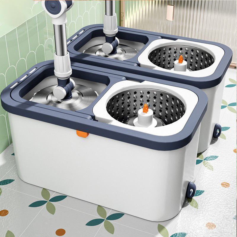 2024 New Automatic Rotary Hands-Free Mop Household Mop Clean Dual Drive Automatic Dry Mop Magic