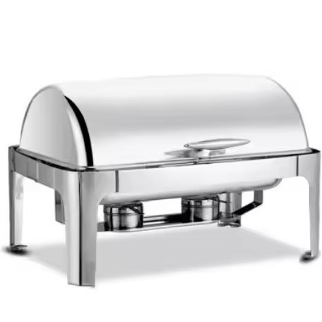 Buffet Stove Square Round Cover Buffy Stove Insulation Stove Hotel Stainless Steel Stove Visible Glass Cover Stove Specification drawing