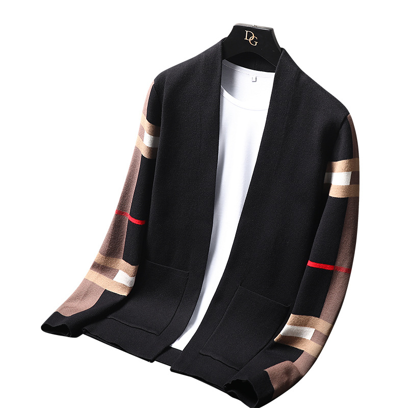 2022 Autumn Light luxury new men's knitted cardigan jacket, men's spring and autumn outerwear sweater, casual high-end clothing Item Picture