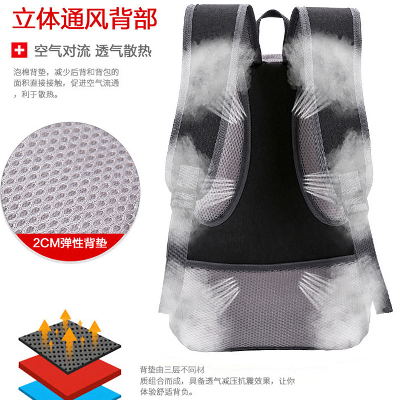 Business Casual Backpack 2023 New Trend Laptop Bag Lightweight Short-Haul Backpack Specification drawing