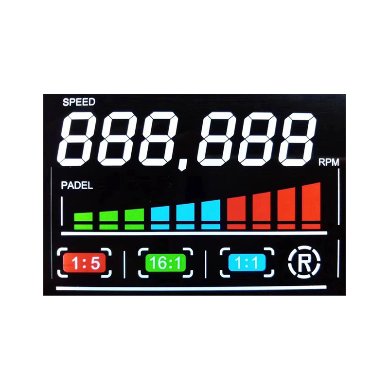 厂家定制lcd液晶屏VA彩色触摸段码屏黑底白字温控器led显示屏副屏 Item Picture