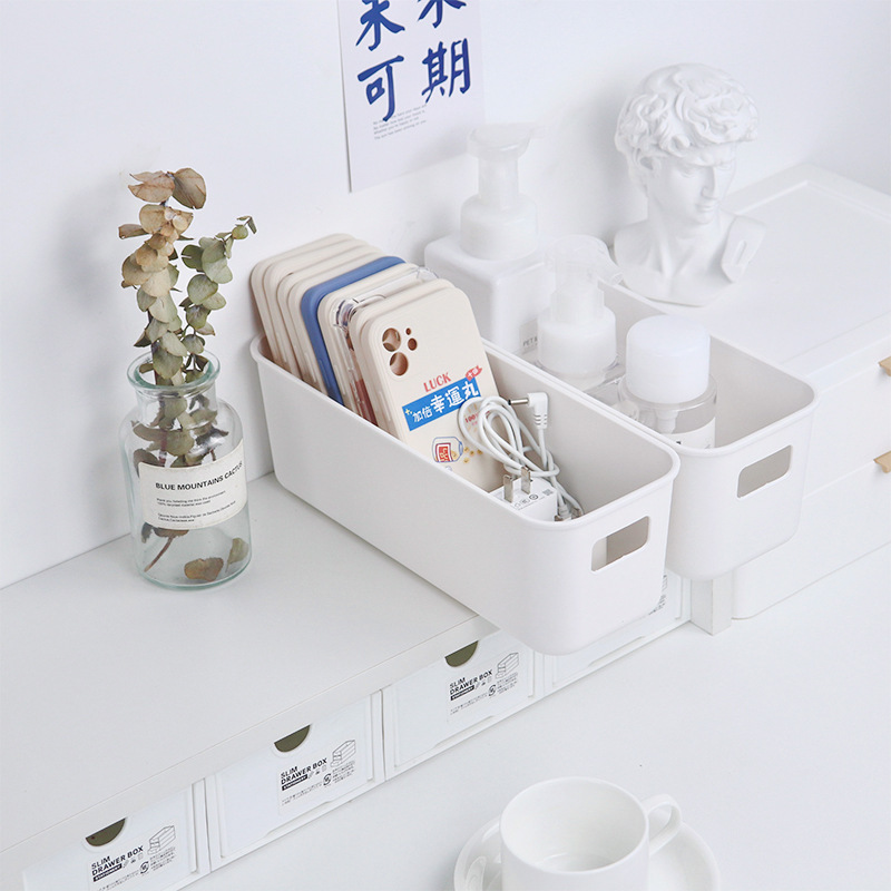 Mobile Phone Case Storage Box Student Dormitory Desktop Multi-Functional Storage Box Rectangular Debris Storage Box Sorting Tool Specification drawing