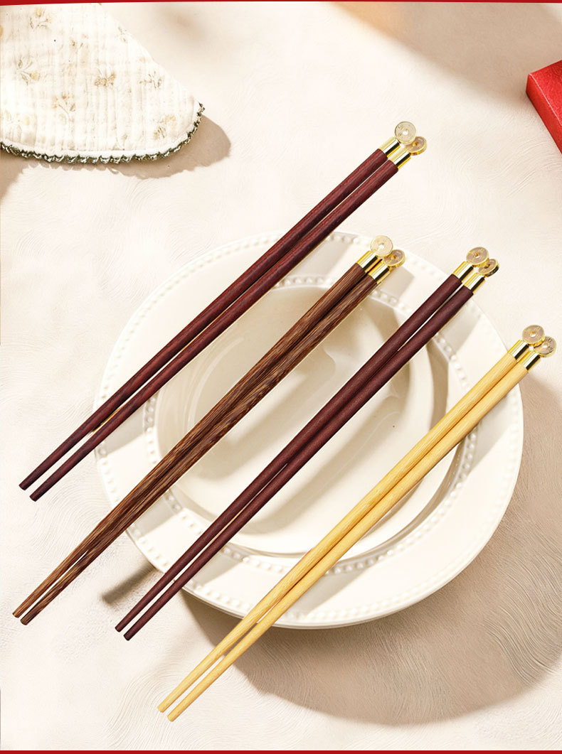 高档家用红木筷发财筷高端家庭筷子刻字礼品企业商务伴手礼筷定制详情5