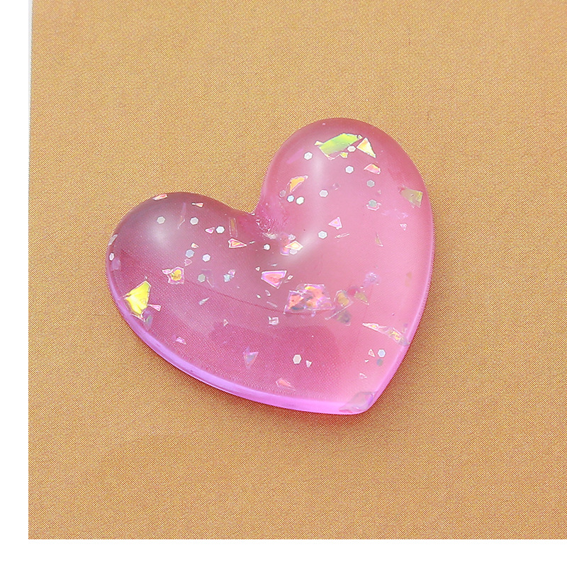 Wholesale of diy jewelry, resin heart-shaped headwear, earrings, pendant accessories, phone cases, patches, slippers and decorative items pic 4