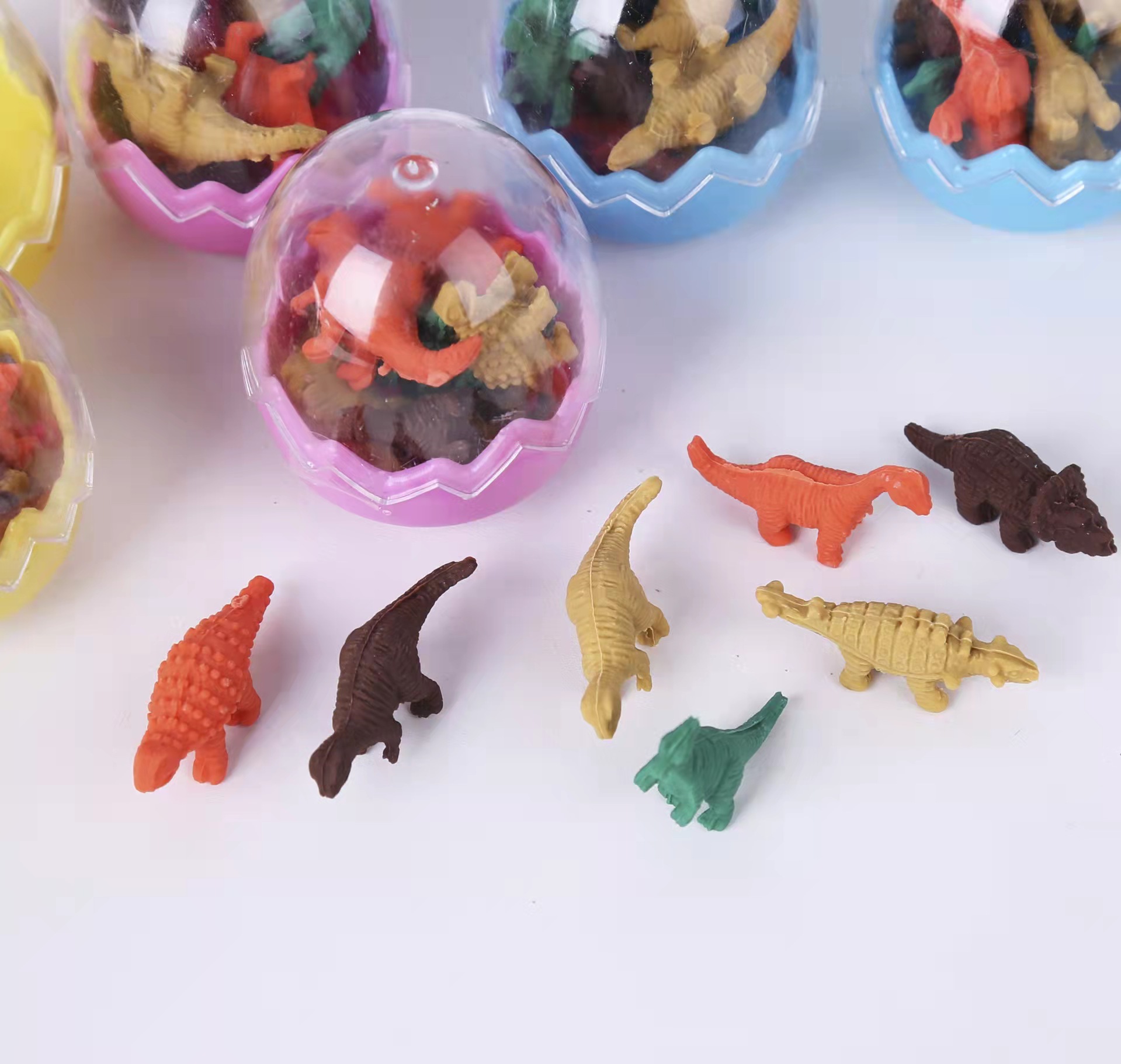 玩具恐龙世界恐龙蛋橡皮擦创意儿童幼儿园玩具写错涂改3D橡皮擦