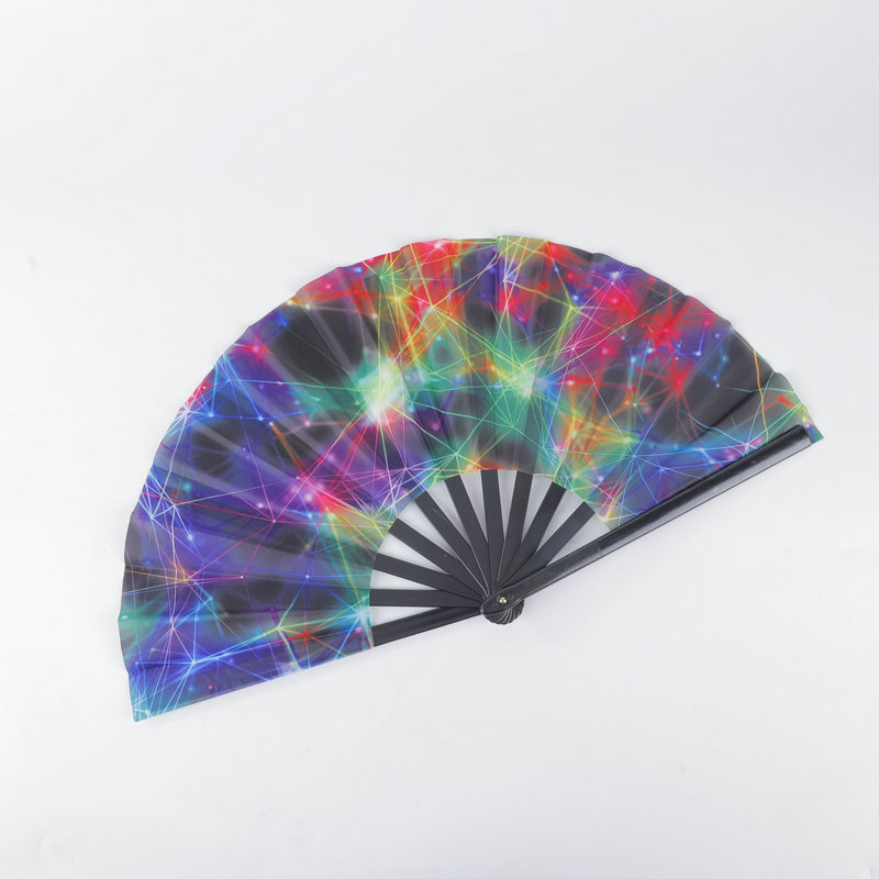 现货批发功夫扇大扇子功夫扇塑料扇骨广告扇图案亚马逊热门爆款详情5