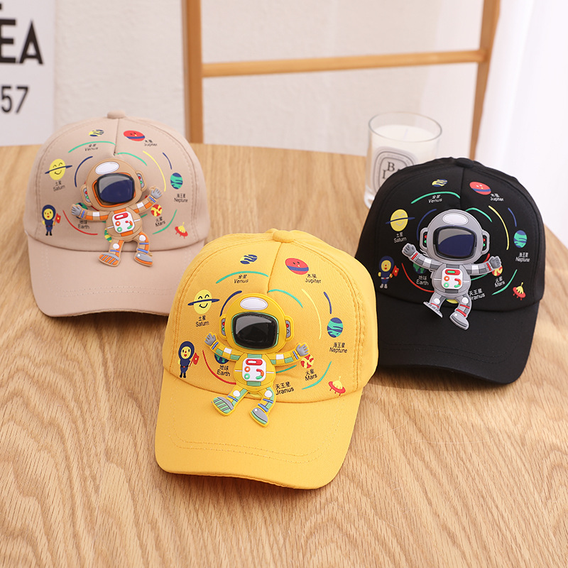 Children's Cap Children's Cap Children's Baseball Cap Sun Cap Astronaut Astronaut Children's Baby Cap Spring New Children's Cap 1-5 Years Old Baby Cap Specification drawing