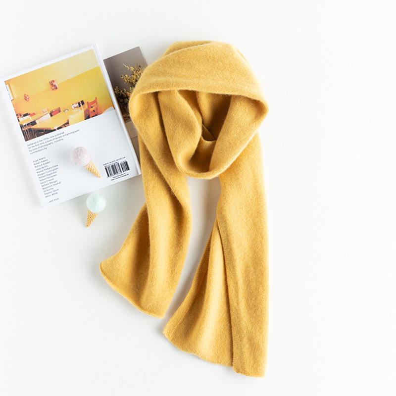 Wholesale Cashmere Scarf Men's And Women's Cashmere Autumn And Winter New Warm Couple Parent-Child Thick Neck Embroidery Specification drawing