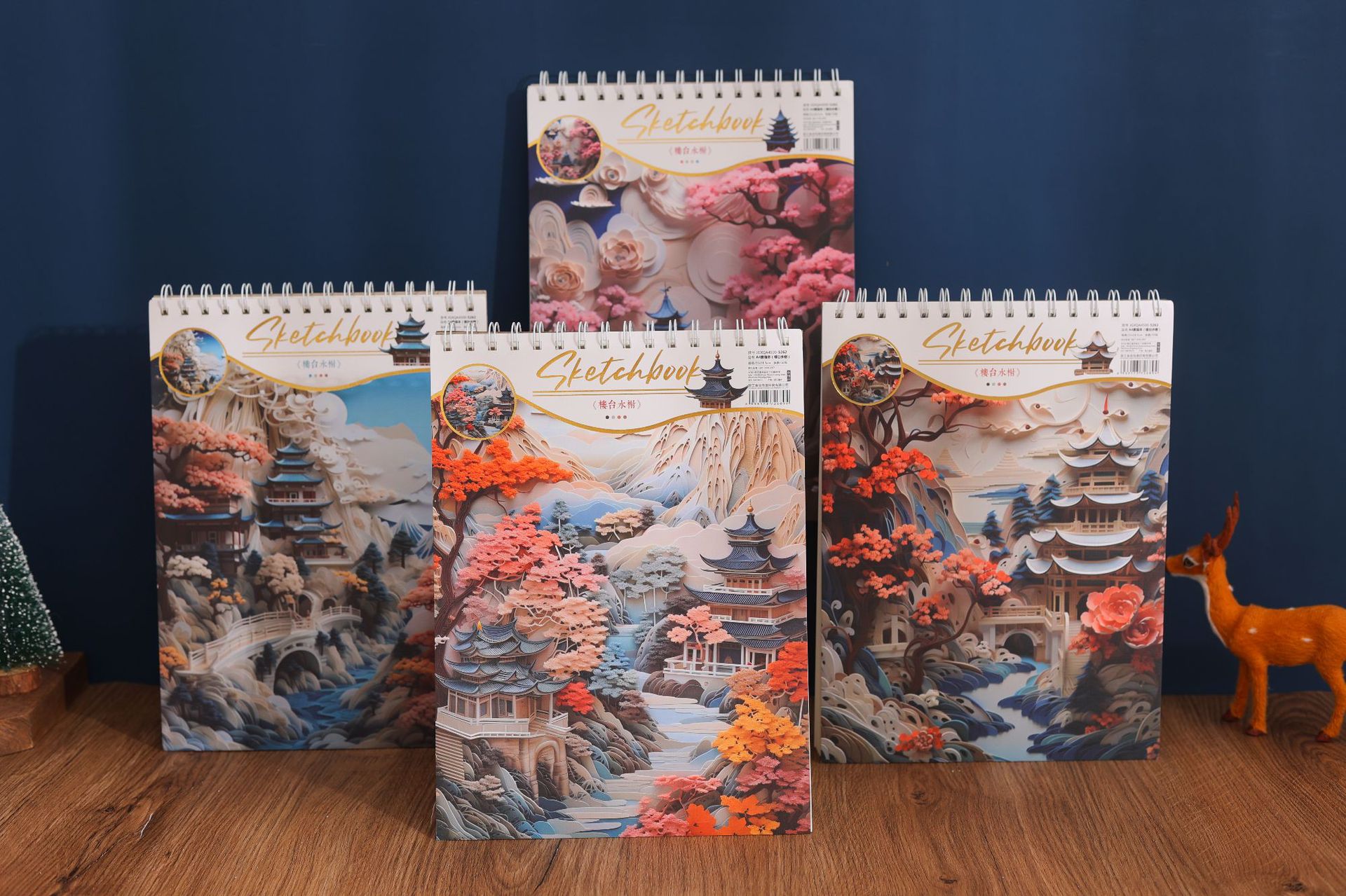 Jingu Stationery A4 Pavilion and Terrace Sketchbook Simple Student doodle Sketchbook Art Textbook Wholesale pic 6