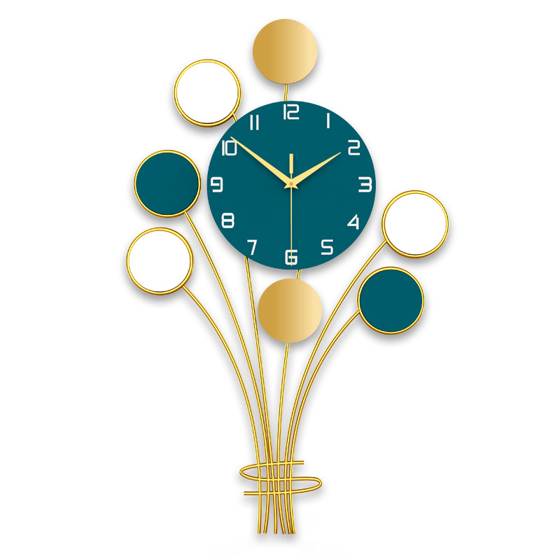 Light Luxury Clock Wall Clock Living Room Creative Home Decoration Wall Watch Fashion Simple Network Red Art Nordic Wall Clock Item Picture