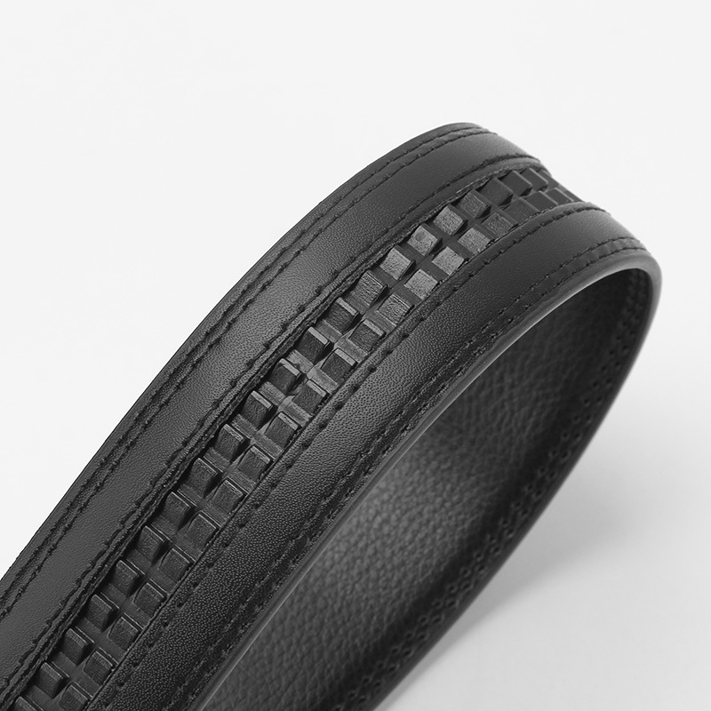 Factory Wholesale Two Layers Of Cowhide Belt To Make Belt Body Leather Belt Belt Automatic Buckle Belt Strip Item Picture