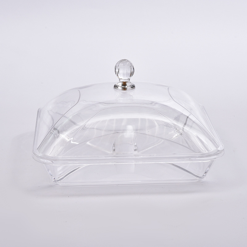 New Transparent Acrylic Food Sushi Box Plastic Fresh-Keeping Display Box With Cover Plastic Storage Display Box details Picture