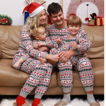亚马逊ebay好款2020欧美圣诞节新款 亲子装家居套装睡衣