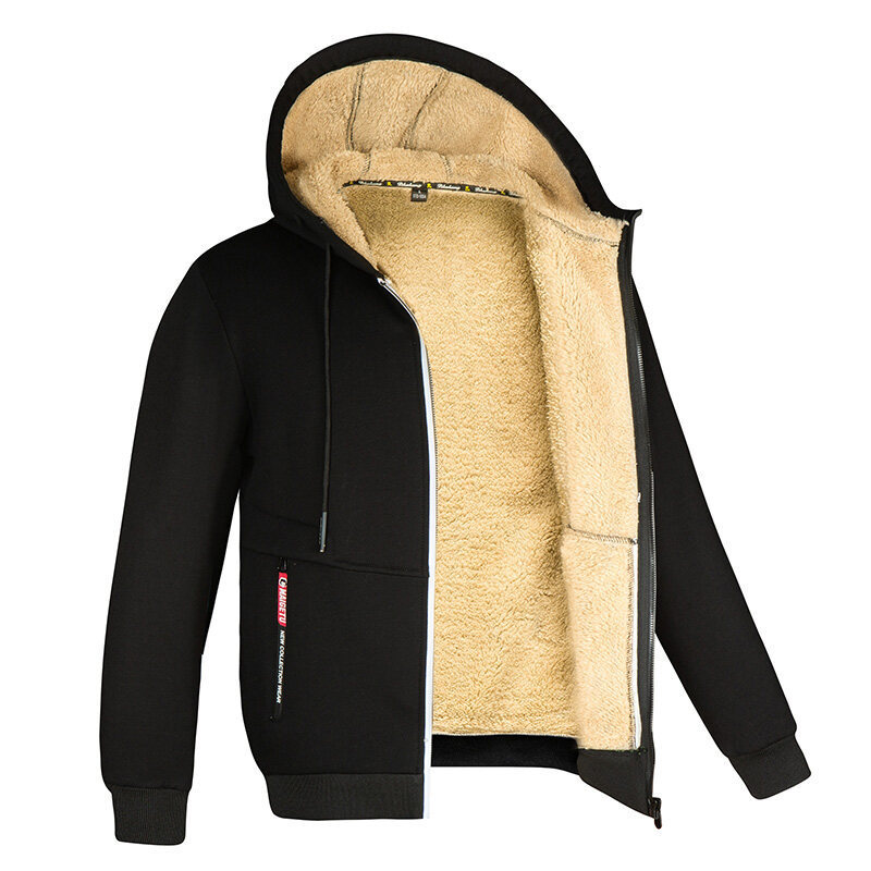 Invierno sudadera hombre con capucha 2022 nueva tendencia guapo y versátil abrigo suelto otoño invierno ropa más suave y más gruesa